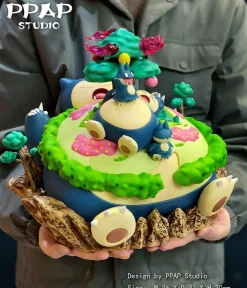 Evolution Series Gigantamax Snorlax Family & Coquettish Alolan Exeggutor - Pokemon Resin Statue - PPAP Studios