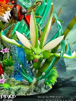 Evolution Series Scizor Family with LED - Pokemon Resin Statue - PPAP Studios