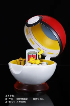 Fantasy Pokeball Series Pikachu Pokeball with LED - Pokemon Statue - MoShiJie Studio