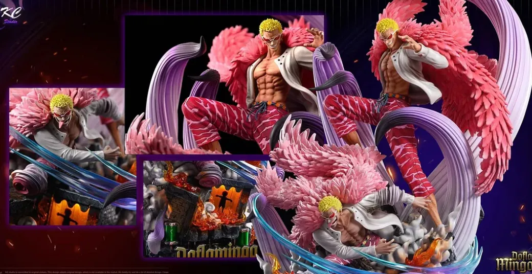 Fate vs. Series 002 Donquixote Doflamingo with LED - ONE PIECE Resin Statue - Kc Studios