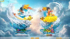 Father & Son Adventure Ver. Son Goku & Son Gohan - Dragon Ball Resin Statue -  YinQing Studio