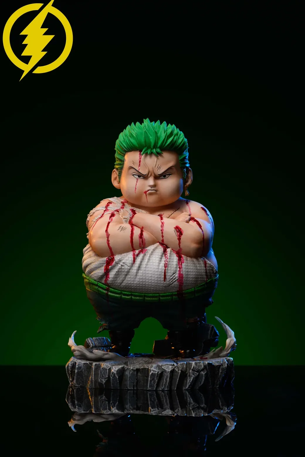 Fatty Series Bloody Roronoa Zoro - ONE PIECE Resin Statue - ShanDianMoWan Studio