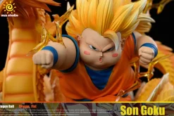 Fatty Super Saiyan 3 Super Dragon Fist Son Goku - Dragon Ball Resin Statue - sun Studio