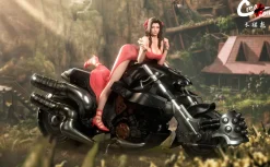 Female Motorcyclist Series Aerith Gainsborough - (FF7) Final Fantasy VII Resin Statue - Creation-Studios