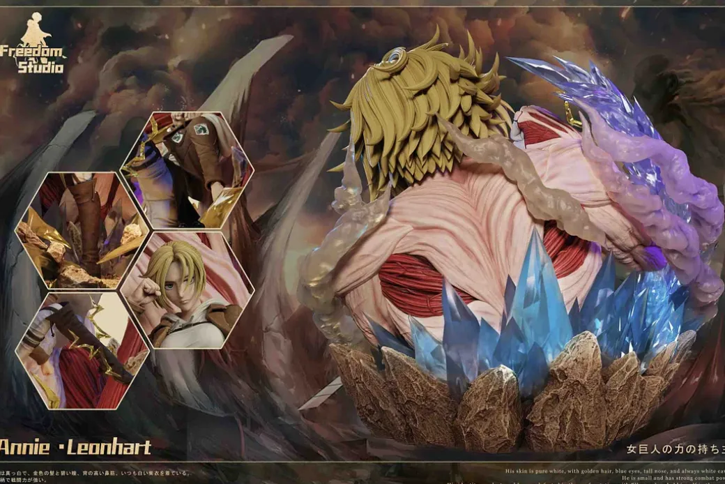 Female Titan & Annie Leonhart with LED - Attack On Titan Resin Statue - Freedom Studio