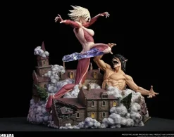Female Titan battles the Attack Titan - Attack On Titan Resin Statue - CHIKARA Studios
