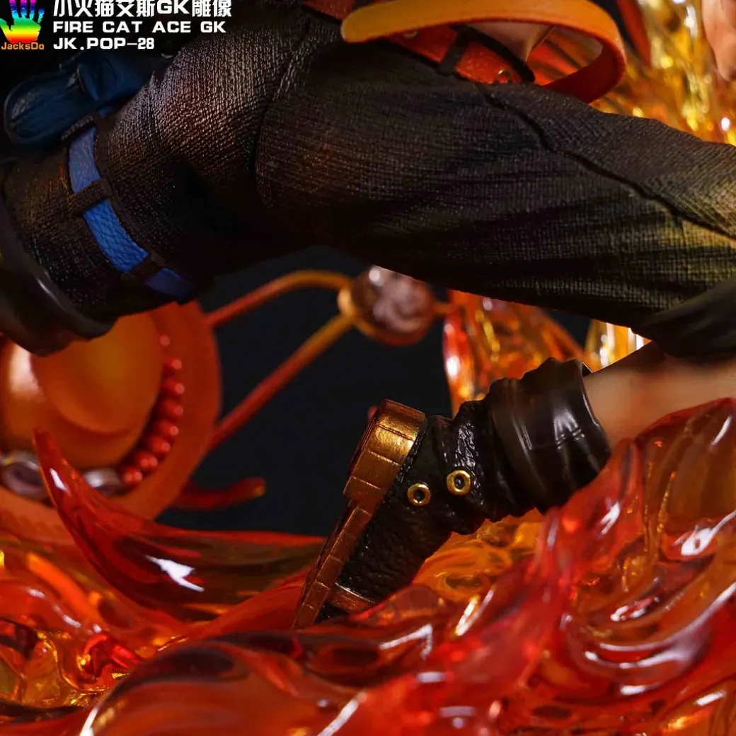 Fire Fist Portgas D. Ace Cat Phone Holder - ONE PIECE Resin Statue - JacksDo Studios