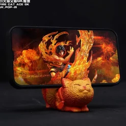 Fire Fist Portgas D. Ace Cat Phone Holder - ONE PIECE Resin Statue - JacksDo Studios