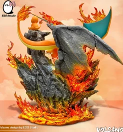 Fire Type Family with LED - Pokemon Resin Statue - EGGS Studios
