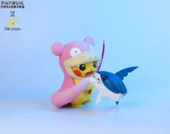 Fishing Slowpoke Cosplay Pikachu - Pokemon Resin Statue - FD Studios
