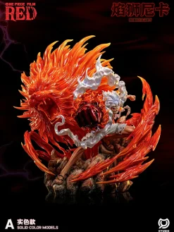 Flame Lion Nika Monkey D. Luffy with LED - ONE PIECE Resin Statue - MY-Studio