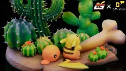Flygon & Trapinch & Pikachu - Pokemon Resin Statue - DM Studios