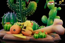 Flygon & Trapinch & Pikachu - Pokemon Resin Statue - DM Studios