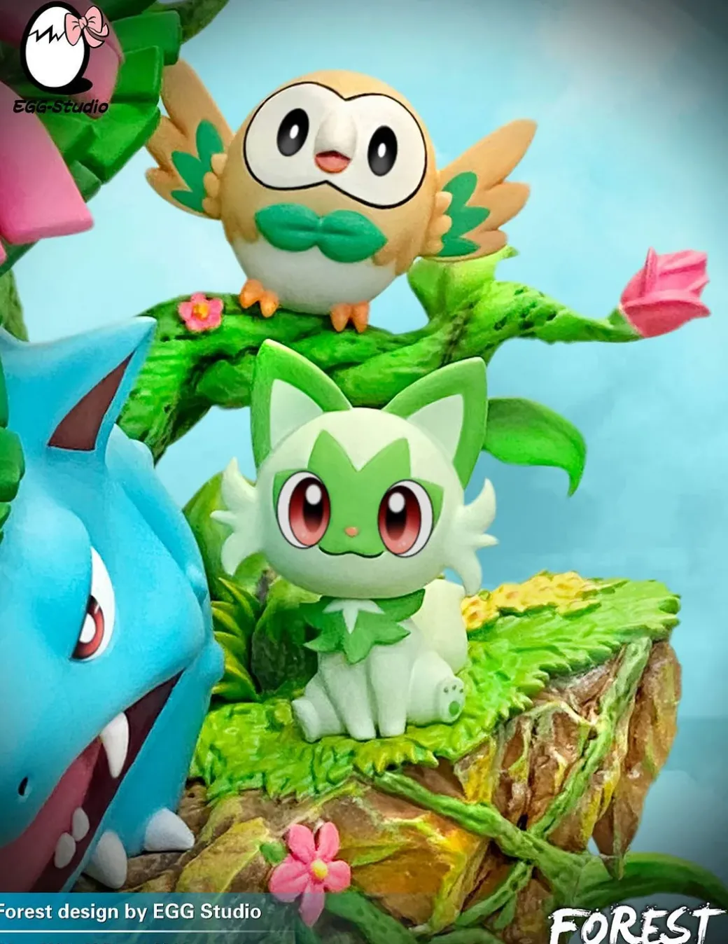 Forest Type Family - Pokemon Resin Statue - EGGS Studios