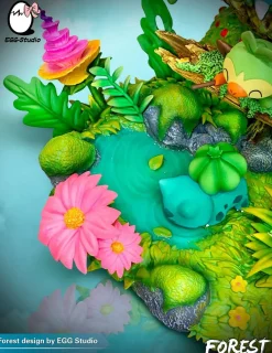 Forest Type Family - Pokemon Resin Statue - EGGS Studios