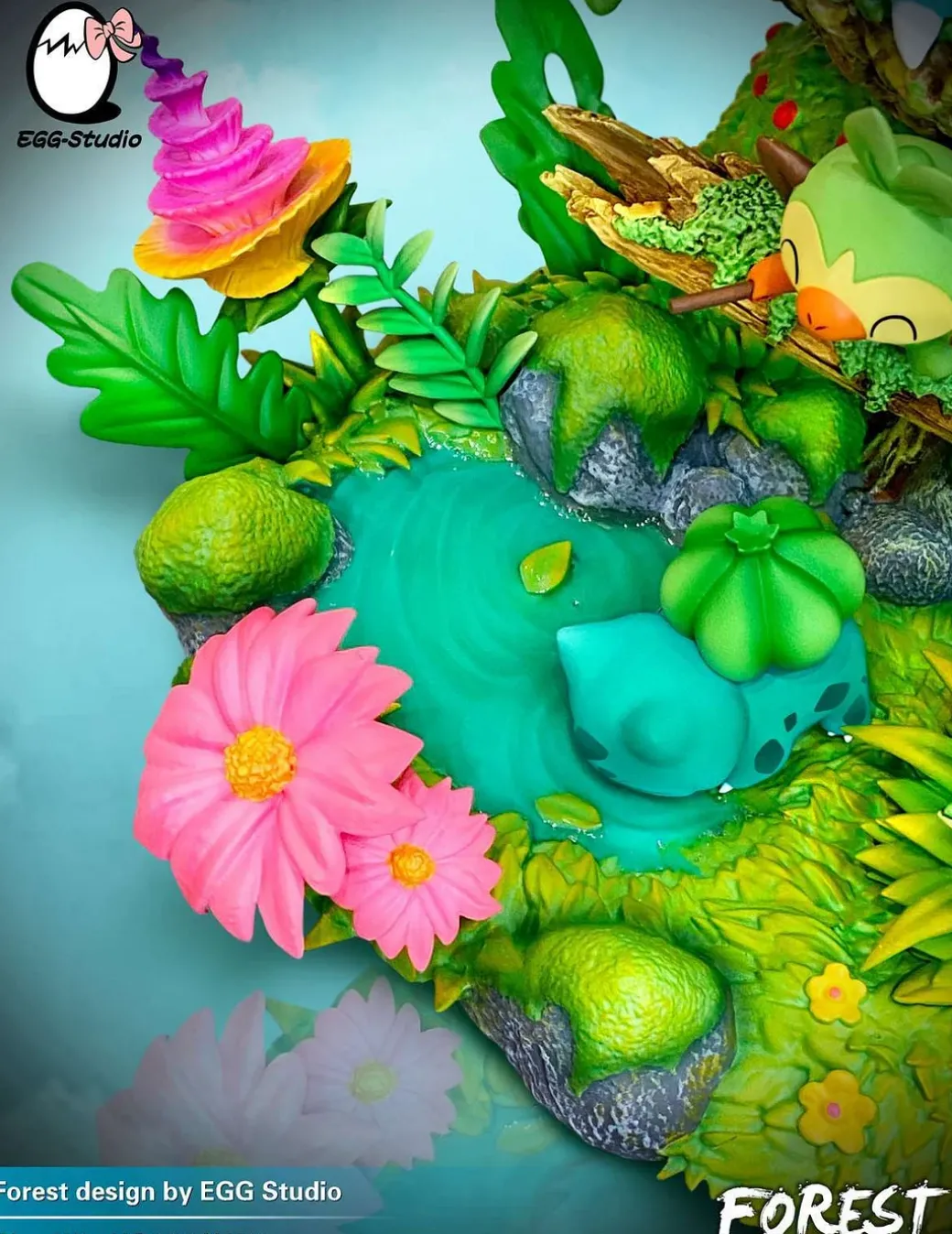 Forest Type Family - Pokemon Resin Statue - EGGS Studios