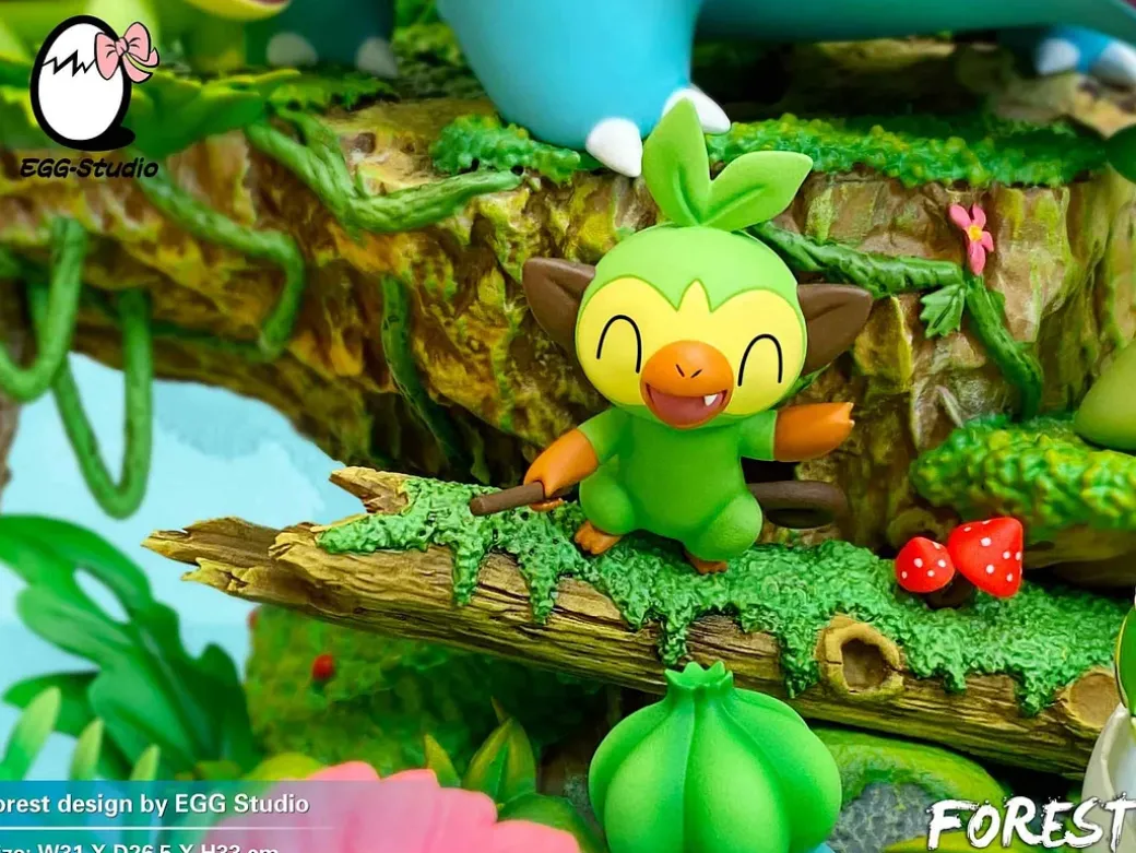 Forest Type Family - Pokemon Resin Statue - EGGS Studios