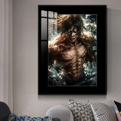 Founding Titan Eren Yeager Decorative Painting - Attack On Titan Decorative Painting - JuZi Studio