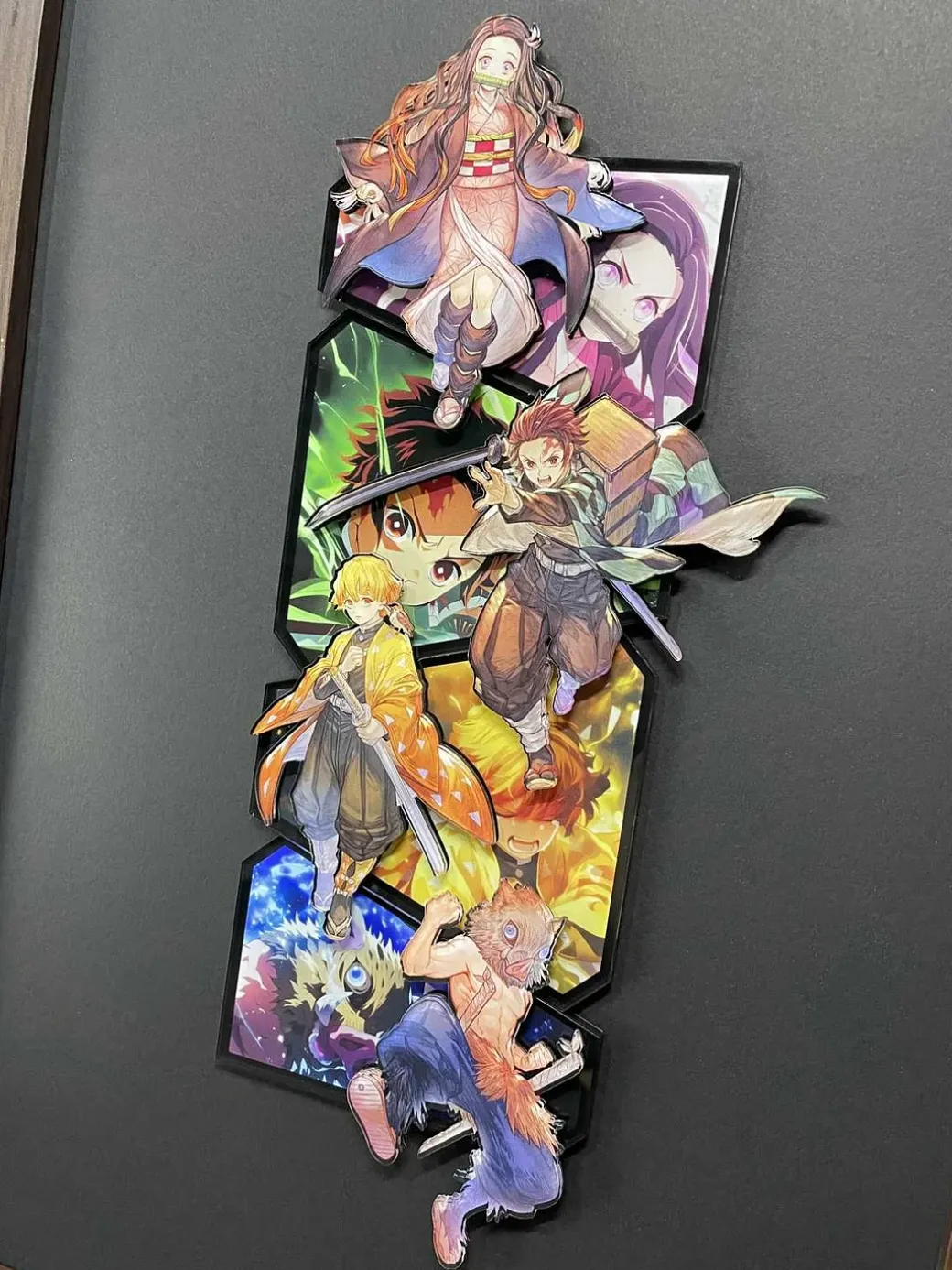 Four Main Characters 3D Fridge Magnet - Demon Slayer: Kimetsu no Yaiba Resin Statue - momo Studio