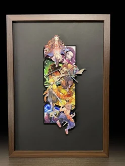 Four Main Characters 3D Fridge Magnet - Demon Slayer: Kimetsu no Yaiba Resin Statue - momo Studio