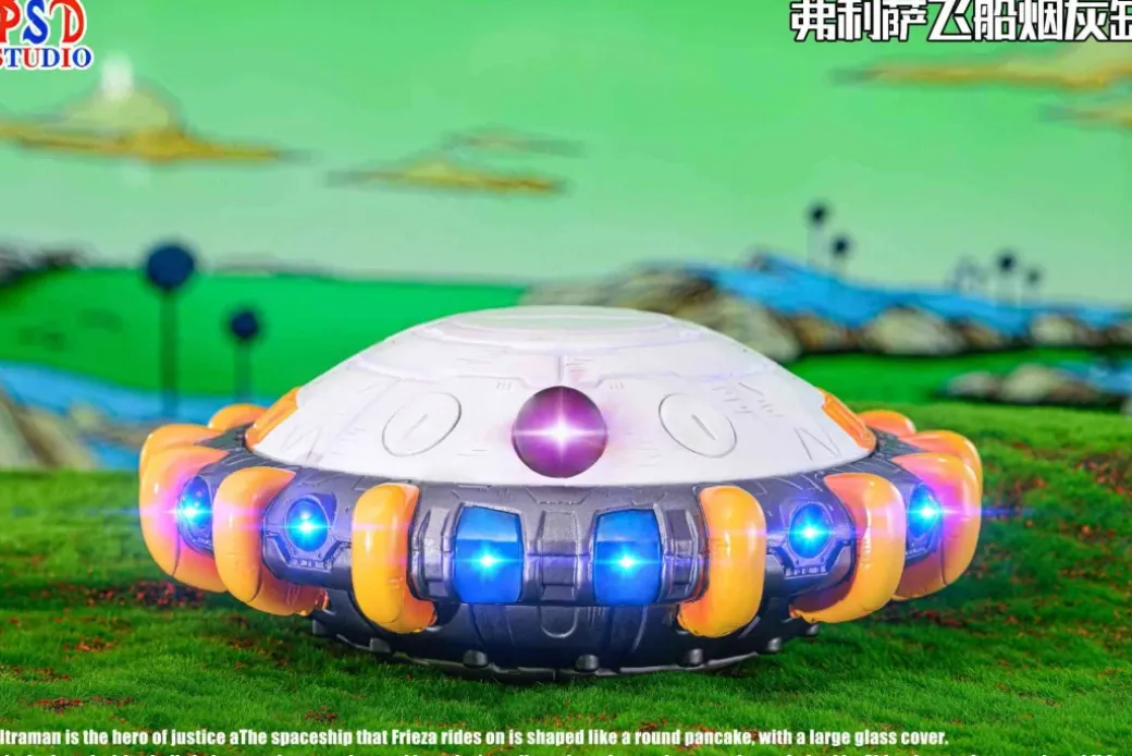 Frieza's Spaceship Ashtray with LED - Dragon Ball Resin Statue - PSD Studios