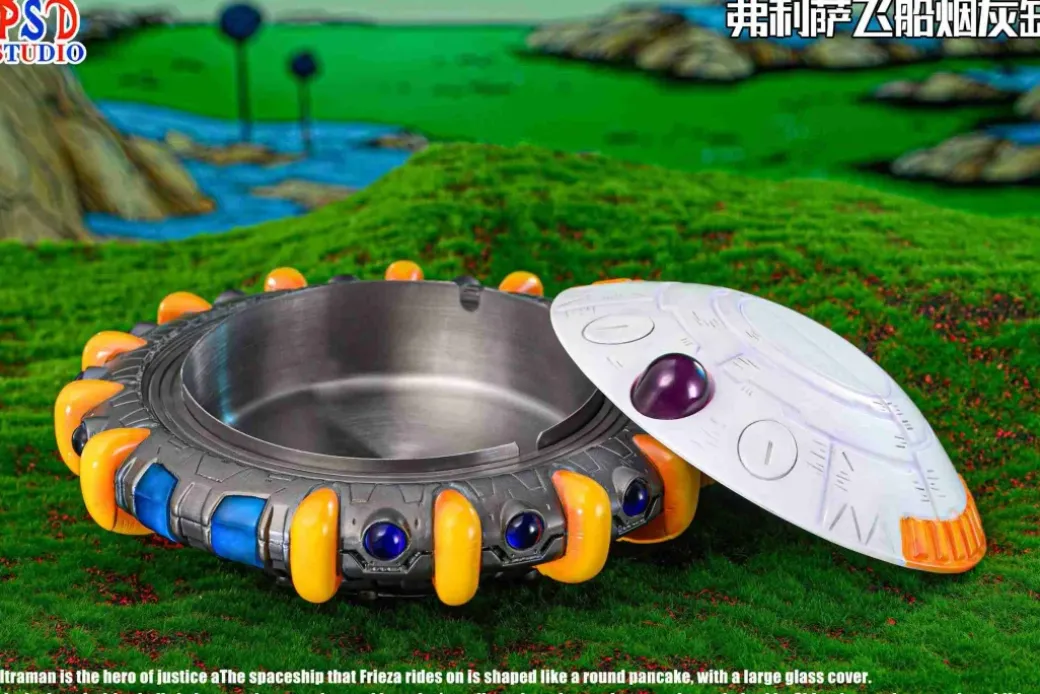 Frieza's Spaceship Ashtray with LED - Dragon Ball Resin Statue - PSD Studios