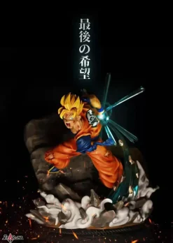 Future Son Gohan & Trunks with LED- Dragon Ball Resin Statue - Ideal Rocket Studios