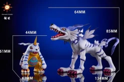Gabumon & Garurumon - Digimon Resin Statue - Genesis-Studio