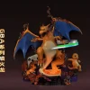 Game Boy Advance (GBA) Series Pixelated Charizard with LED - Pokemon Resin Statue - PM-Studios