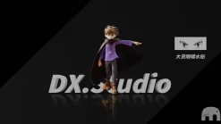 Gary Oak & Pidgeot - Pokemon Statue - DX Studio