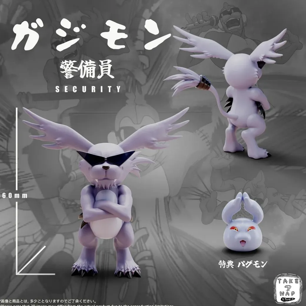 Gazimon Set - Digimon Statue - Take A Nap Studio
