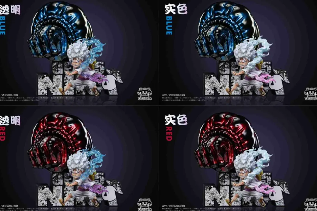 Gear 5 Rubber Rubber Monkey God Gun Nika Monkey D. Luffy - ONE PIECE Statue - YZ Studios