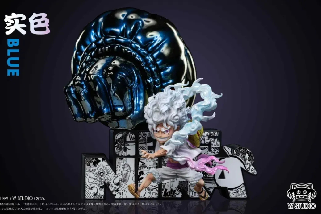 Gear 5 Rubber Rubber Monkey God Gun Nika Monkey D. Luffy - ONE PIECE Statue - YZ Studios