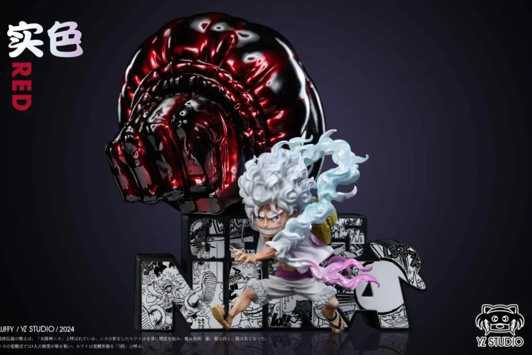 Gear 5 Rubber Rubber Monkey God Gun Nika Monkey D. Luffy - ONE PIECE Statue - YZ Studios