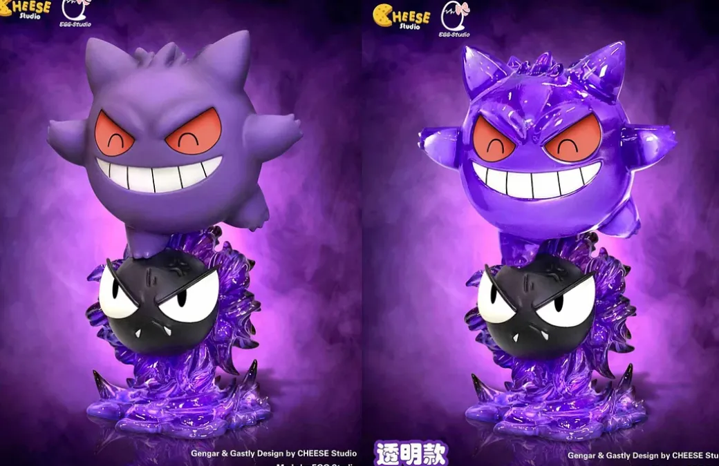 Gengar & Gastly - Pokemon Resin Statue - CHEESE Studio