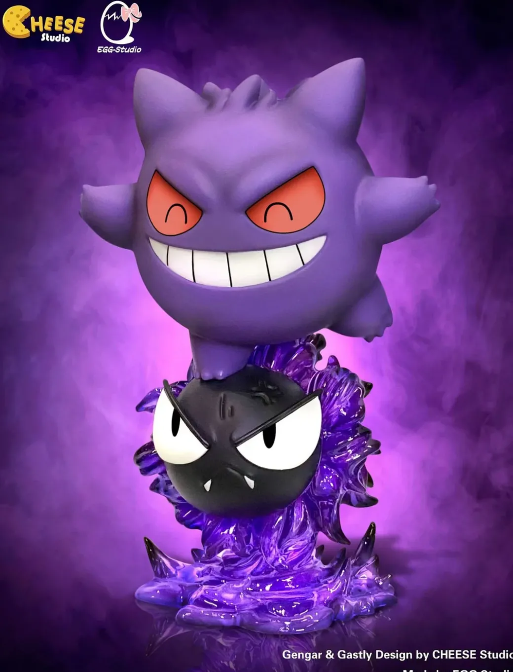 Gengar & Gastly - Pokemon Resin Statue - CHEESE Studio