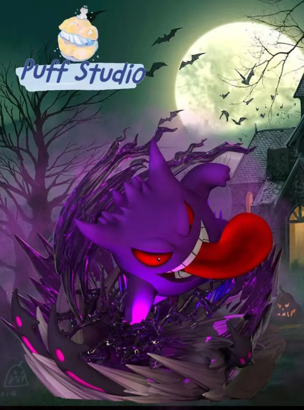 Gengar - Pokemon Resin Statue - Puff Studio