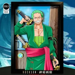 Gentleman Style 3D Decorative Paint of Roronoa Zoro - ONE PIECE Decorative Painting - Mystical Art Studios