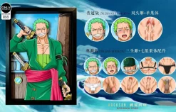 Gentleman Style 3D Decorative Paint of Roronoa Zoro - ONE PIECE Decorative Painting - Mystical Art Studios