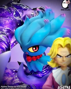 Ghost Type Elite Four Agatha with LED - Pokemon Resin Statue - EGGS Studios
