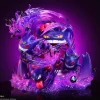 Gigantamax Gengar with LED - Pokemon Resin Statue - sun Studio