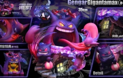Gigantamax Gengar with LED - Pokemon Resin Statue - Crescent-Studios