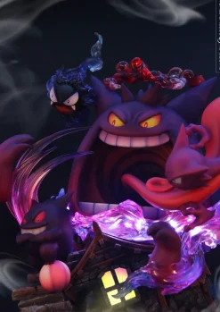 Gigantamax Gengar with LED - Pokemon Resin Statue - Crescent-Studios