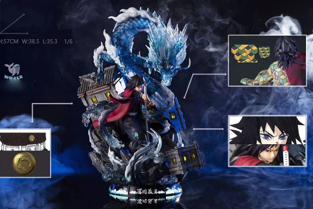 Giyu Tomioka with LED - Demon Slayer: Kimetsu No Yaiba Resin Statue - Whale Studios