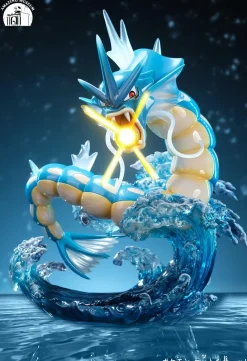 GK & 1/20 Scale World Zukan Hyper Beam Gyarados with LED - Pokemon Resin Statue - Amazing Museum Studio