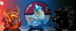 GK & 1/20 Scale World Zukan Hyper Beam Gyarados with LED - Pokemon Resin Statue - Amazing Museum Studio