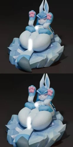 Glaceon - Pokemon Statue - Spirit Demon Studio