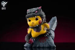 Godzilla & Kong Cosplay Pikachu - Pokemon Godzilla x Kong: The New Empire Resin Statue - HARD SHELL Studios