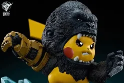 Godzilla & Kong Cosplay Pikachu - Pokemon Godzilla x Kong: The New Empire Resin Statue - HARD SHELL Studios