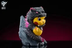 Godzilla & Kong Cosplay Pikachu - Pokemon Godzilla x Kong: The New Empire Resin Statue - HARD SHELL Studios
